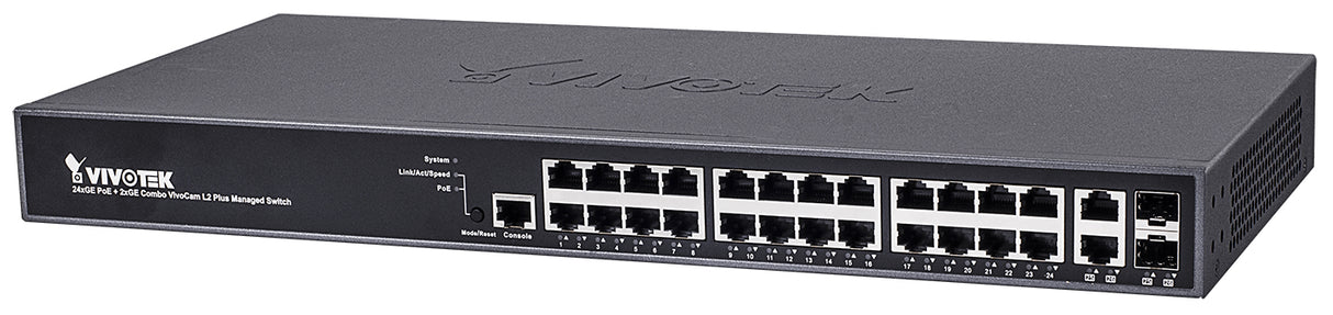 VIVOTEK AW-GEV-267A-370 switch Gestionado L2+ Gigabit Ethernet (10/100/1000) Energía sobre Ethernet