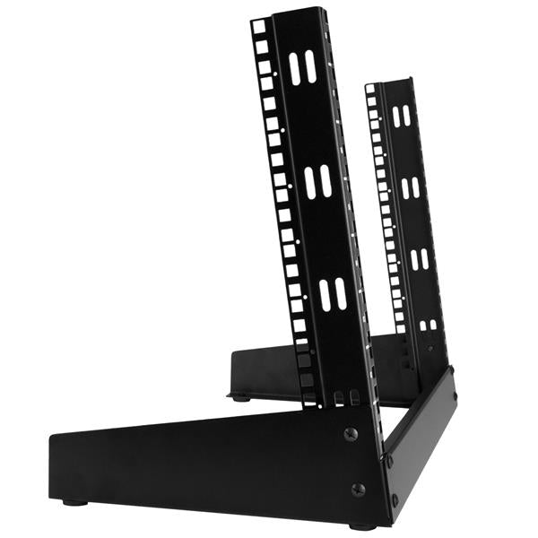 StarTech.com Rack de Sobremesa de 8U de 2 Columnas - Armario Rack de Servidores con Marco Abierto Armarios Rack 8U Rack