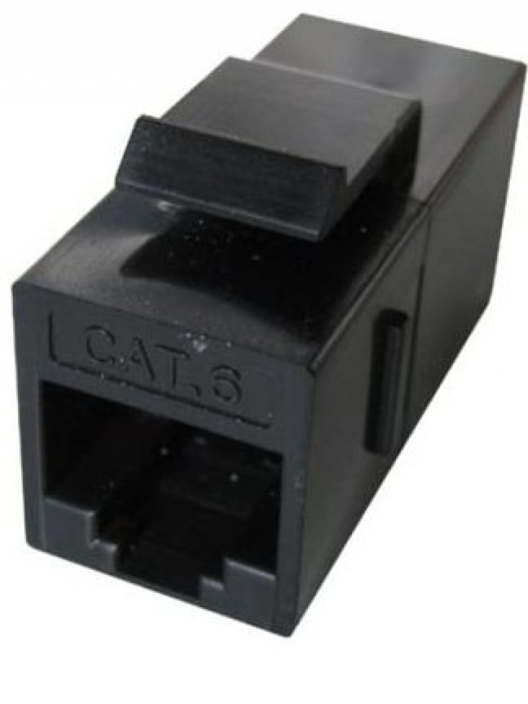 Cople UTP CAT 5E TVC aC5U6RJ45BKS, Para Cable UTP, Negro - Conector RJ45