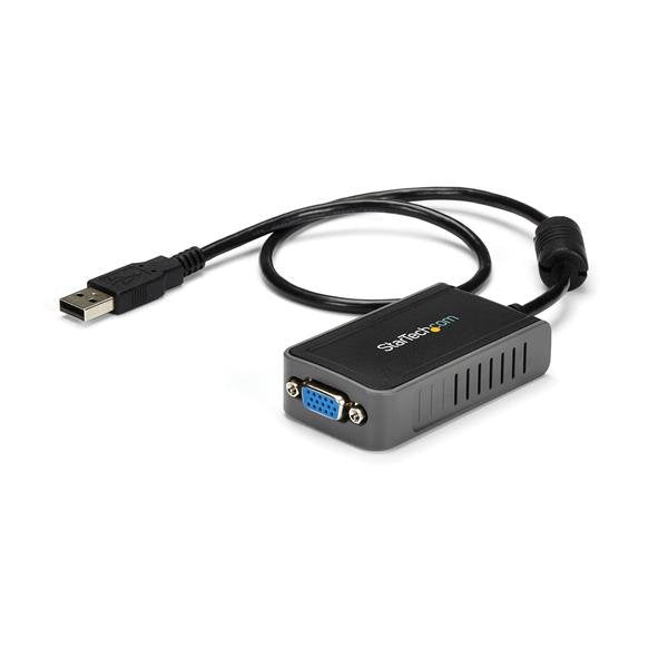 StarTech.com Adaptador de Vídeo Externo USB a VGA - Tarjeta Gráfica Externa Cable - 1440x900 adaptadores gráficos usb USB tipo A Macho 2.0 1