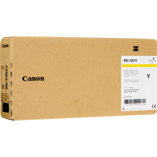 Canon PFI-707Y cartucho de tinta Original Amarillo, Tinta a base de pigmentos, 700 ml