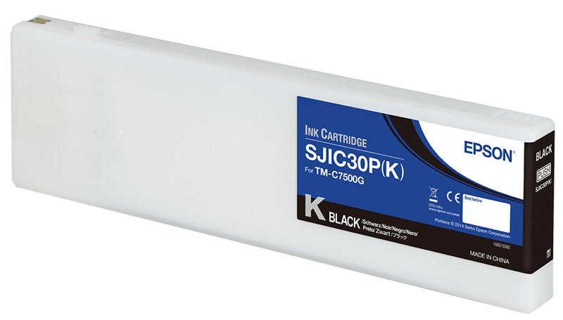 Epson SJIC30P(K) Cartucho de Tinta Tinta a base de pigmentos Brillo ColorWorks C7500G 1