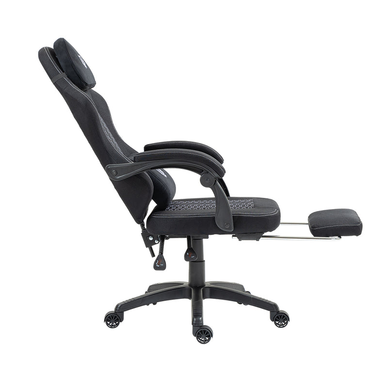 Balam Rush BR-940641 silla para videojuegos Silla universal para juegos Asiento acolchado tapizado Negro, 120 kg, Respal