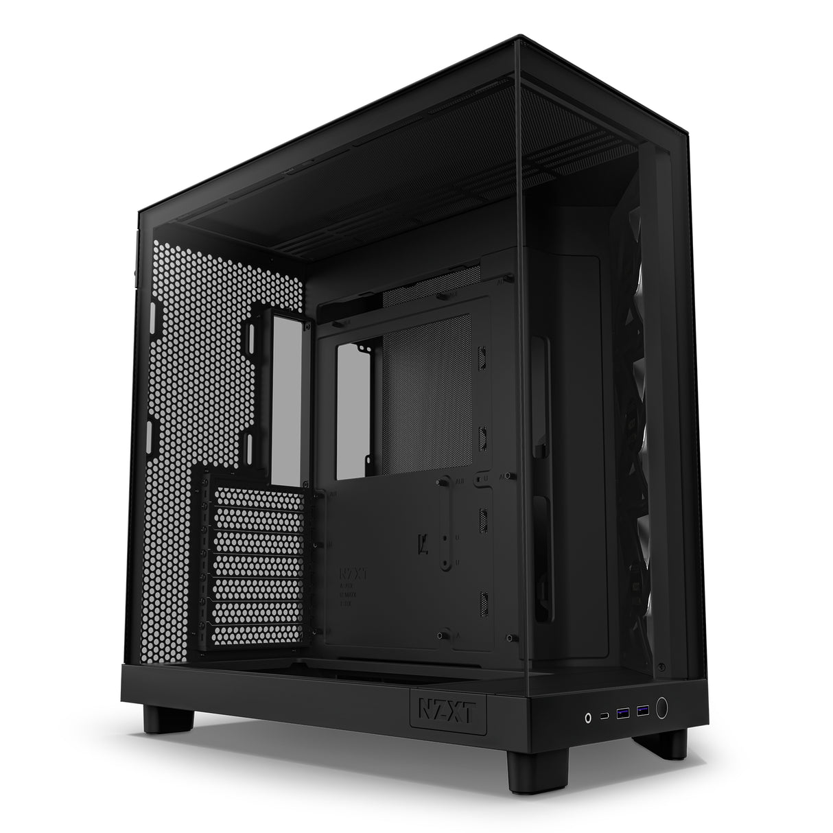 NZXT H6 Flow Midi Tower Blanco, ATX, Micro ATX, Mini-ITX, CC-H61FW-01 | Gabinetes de computadora