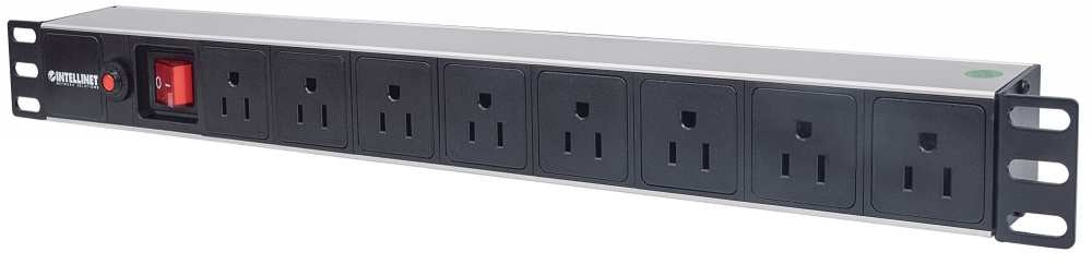 BARRA INT PDU 8 CONTACTOS 1 UNIDAD PARA RACK Y GABINETE
