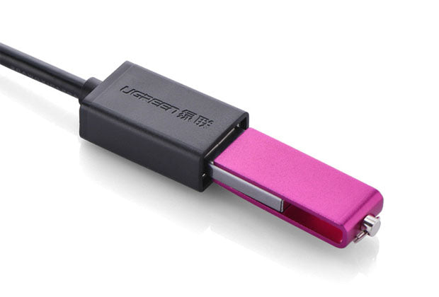 Ugreen 10396 cable USB USB 2.0 0,12 m USB A Micro-USB B 0,48 Gbit/s Negro
