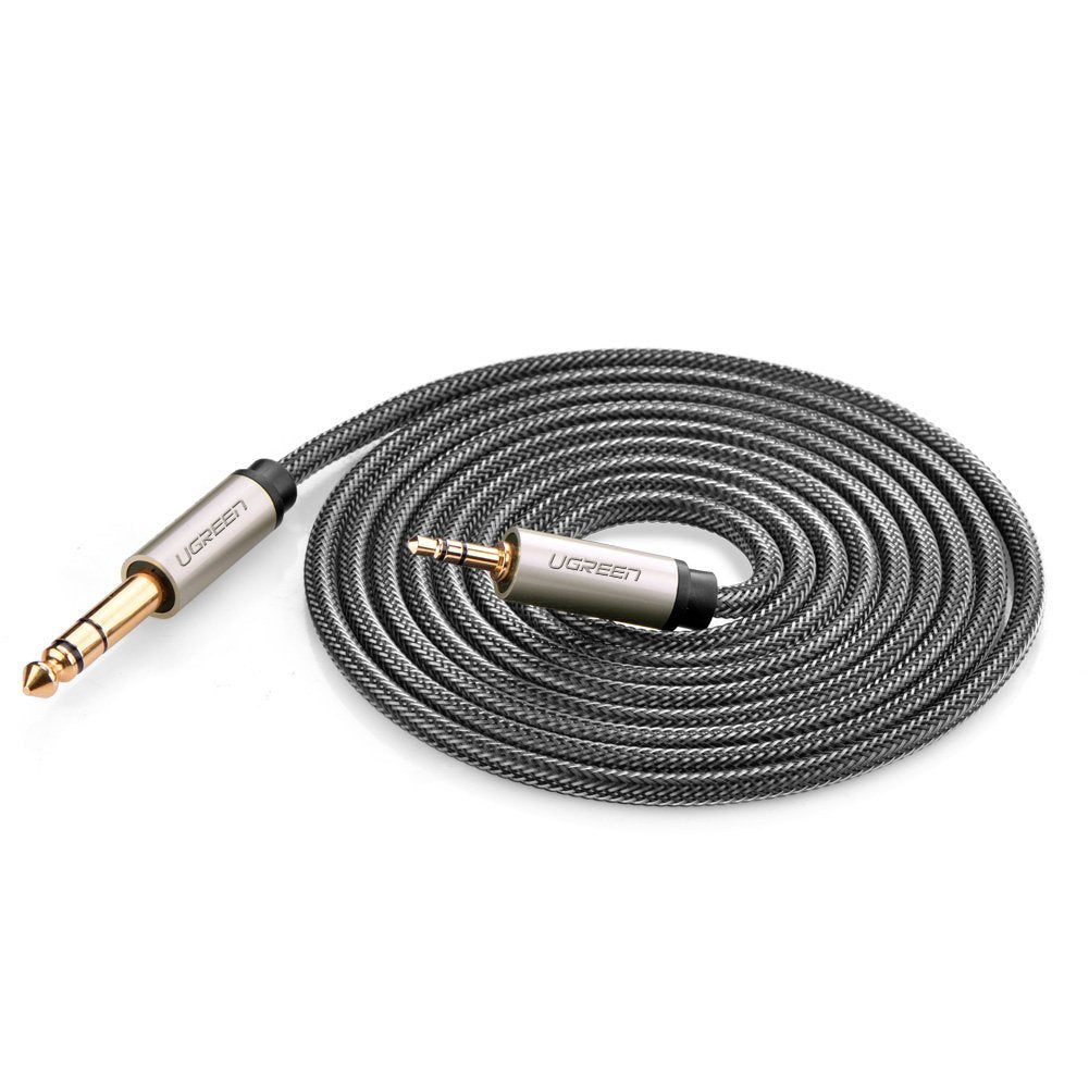 Ugreen 10625 cable de audio 1 m 2 x 6,35mm 3,5mm Negro