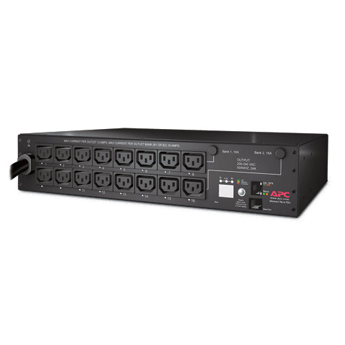 APC AP7911B unidades de distribución de energía (pdus) Conmutado 2U Negro 16 salidas AC