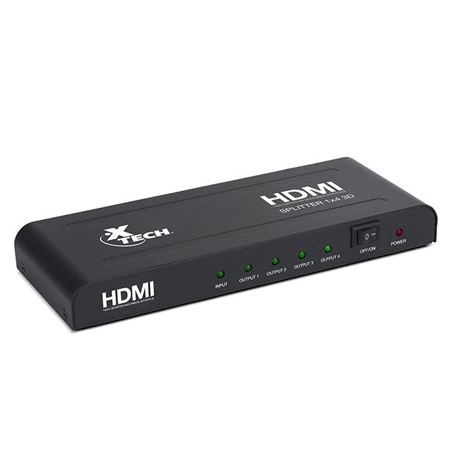 Xtech XHA-410 divisor de video HDMI 4x HDMI
