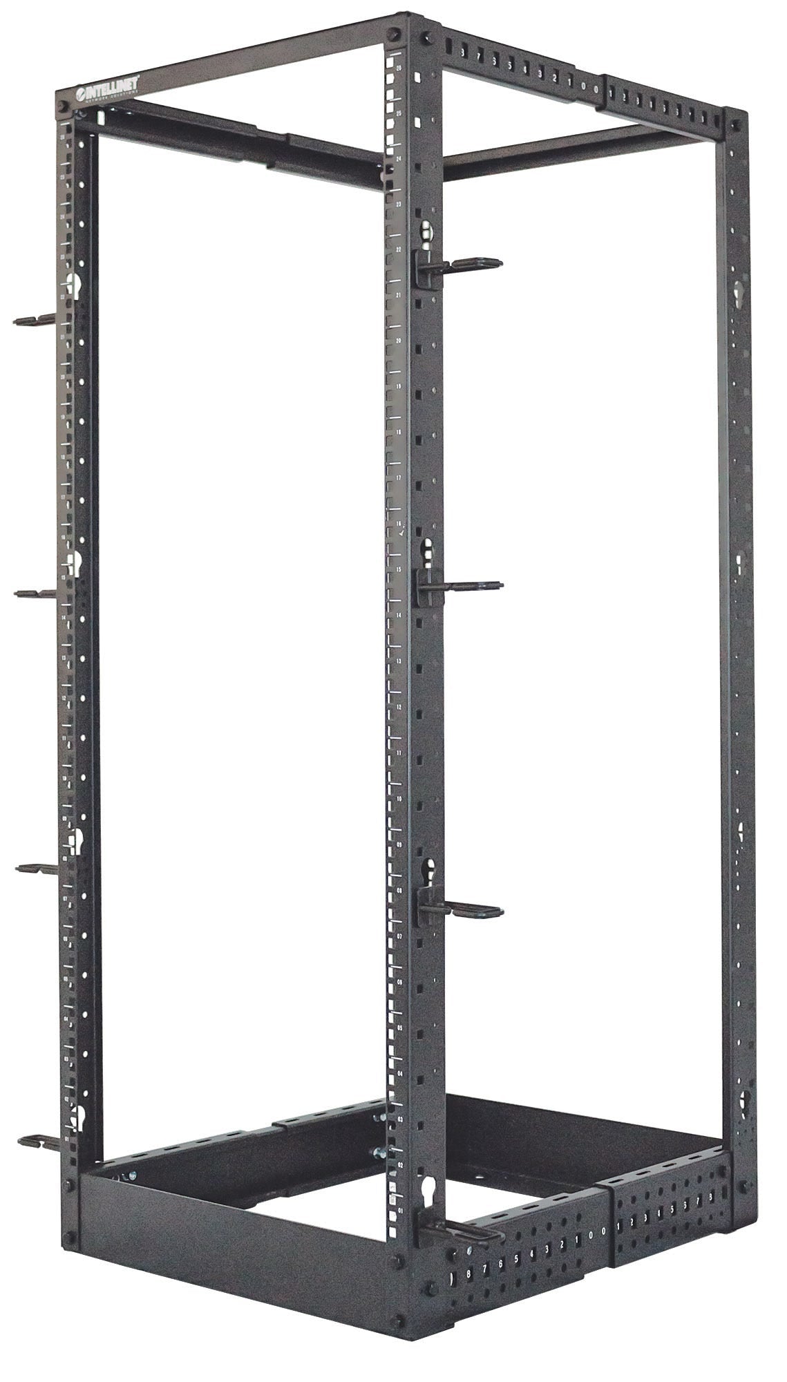 Intellinet Baie réseau ouverte 19" à 4 montants, 26U, noire, en kit, charge max. 360 kg Rack 26U Rack o bastidor independiente 360 kg Negro
