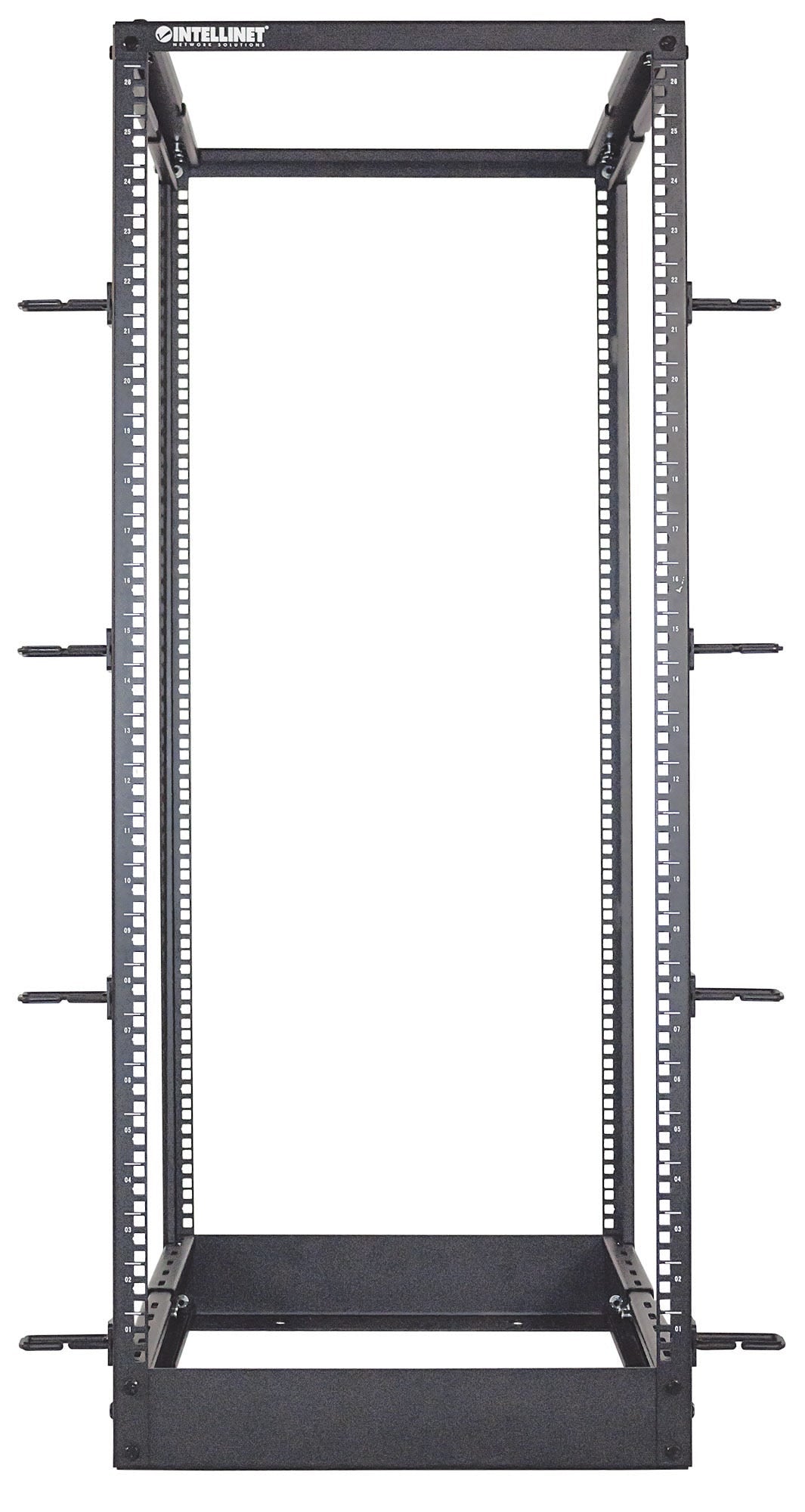 Intellinet Baie réseau ouverte 19" à 4 montants, 26U, noire, en kit, charge max. 360 kg Rack 26U Rack o bastidor independiente 360 kg Negro