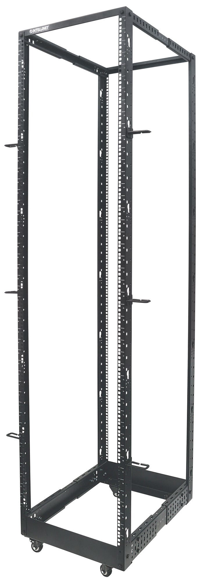 Intellinet Baie réseau ouverte 19" à 4 montants, 45U, noire, en kit, charge max. 360 kg Rack 45U Rack o bastidor indepen