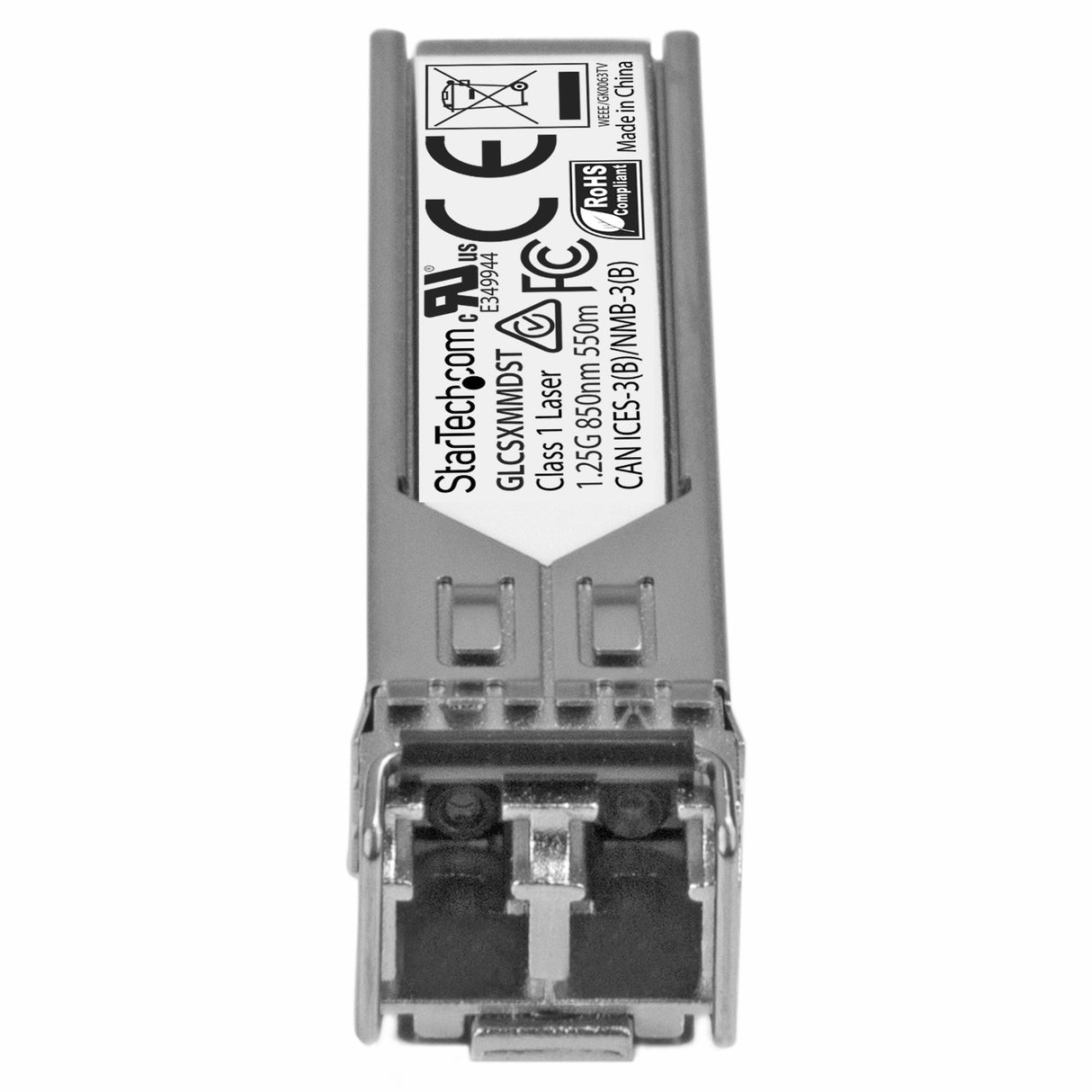 StarTech.com Módulo Tranceptor SFP compatible con Cisco GLC-SX-MMD - 1000BASE-SX - Multimodo 1GbE - SFP Ethernet Gigabit 1GE - LC - 550m - 850nm - Cisco Firepower, ASR920, IE2000 DDM módulos de red del transceptor SX 1250 Mbit/s SFP Si