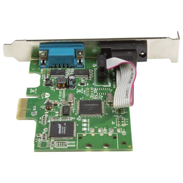 StarTech.com Tarjeta Serie PCI Express de 2 Puertos DB9 RS232 con UART 16C1050 - Adaptador Interno Serie PCI-E tarjetas y adaptadores de interfaz PCIe De serie Full-height / Low-profile 2
