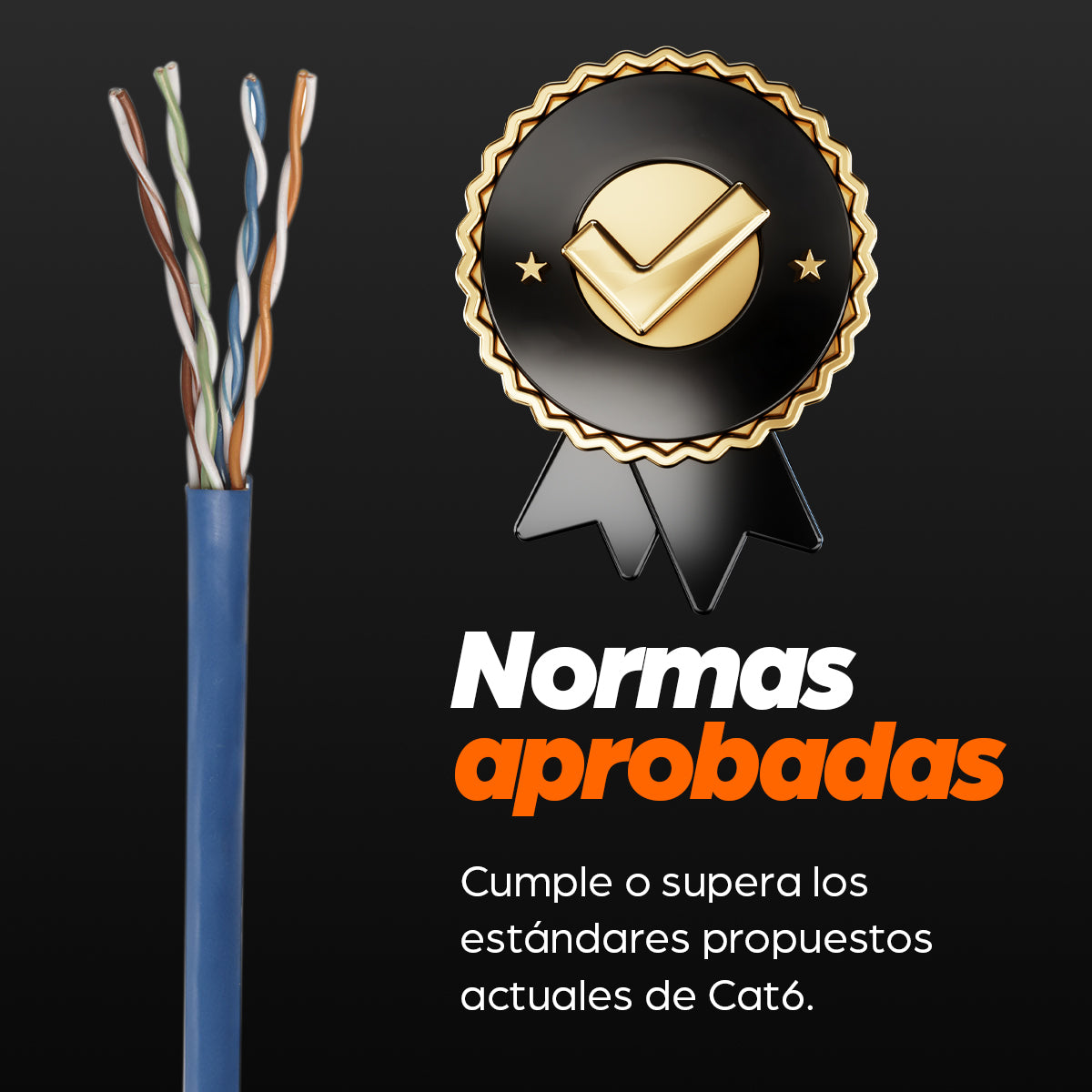 BOBINA INT CAT 6A UTP 305M SOLIDA AZUL