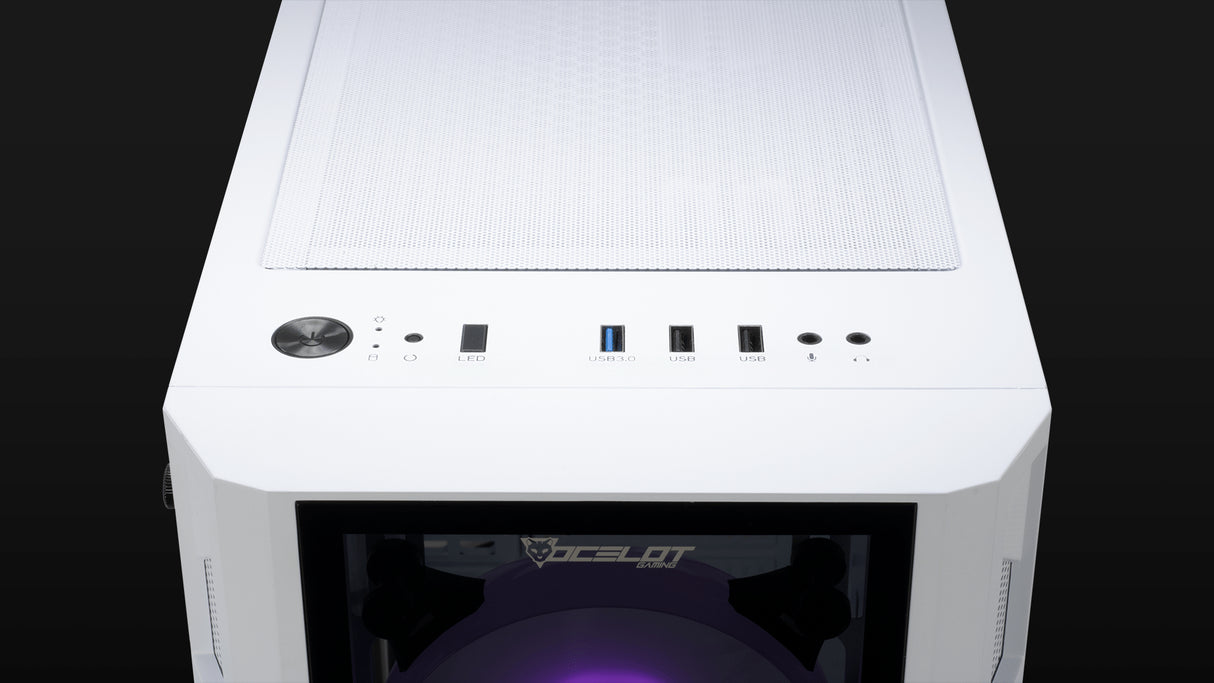 Ocelot Gaming OG-C WHITE BLIXARD carcasa de ordenador Torre Blanco