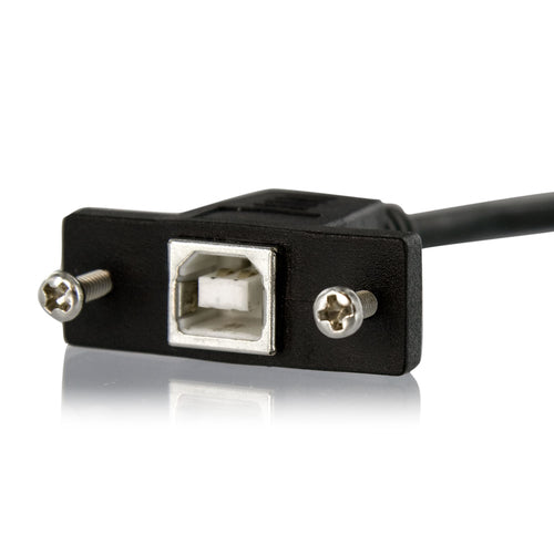 StarTech.com Cable USB de Montaje en Panel USB B a USB B de 30cm - Hembra a Macho Cables USB USB 2.0 USB B 0,3 m