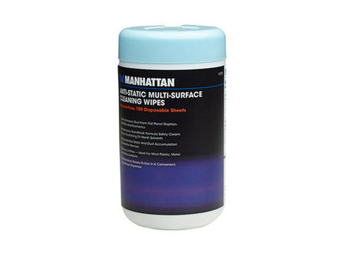 Manhattan 433105C Kits de limpieza para equipos Paños húmedos para limpieza de equipos LCD/TFT/Plasma 50 pieza(s)