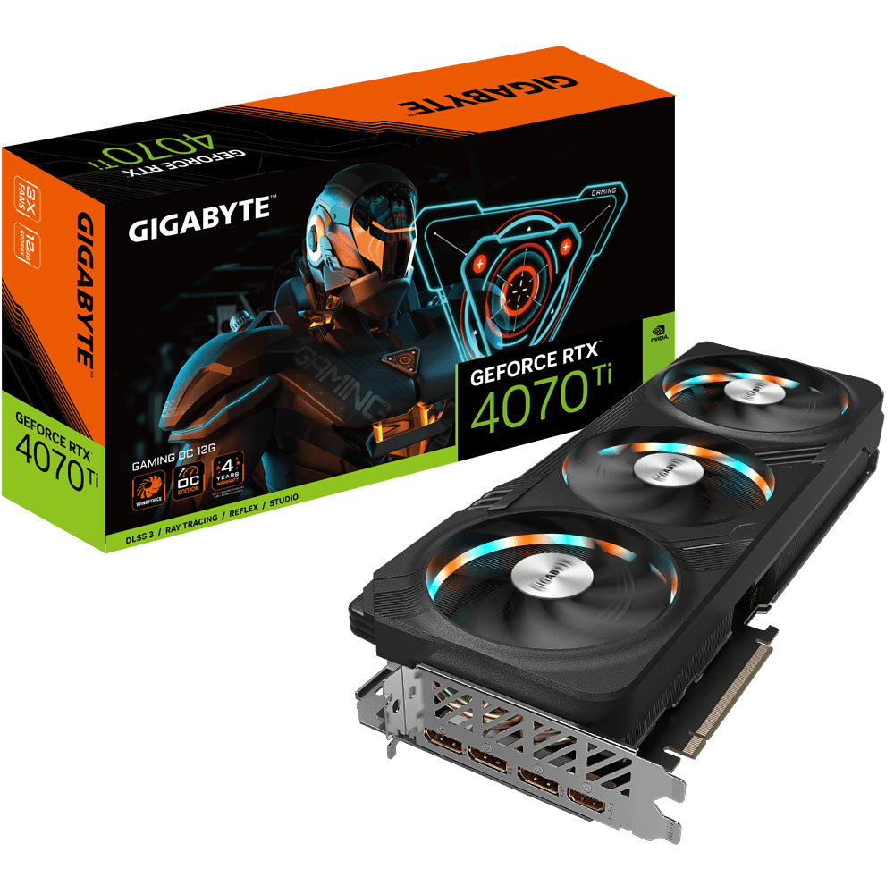 GIGABYTE GeForce RTX 4070 Ti GAMING OC 12G tarjetas gráficas Si 7680 NVIDIA GeForce RTX 4070 Ti