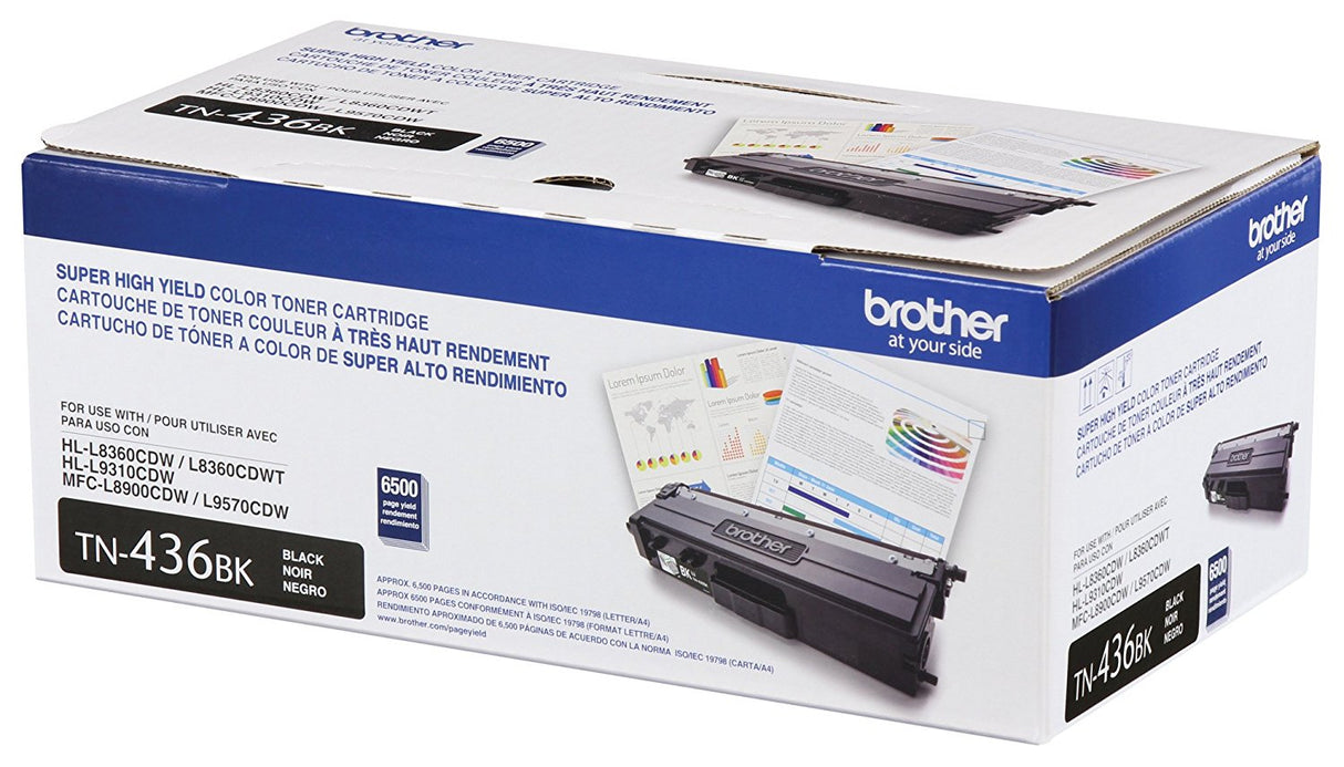 Brother TN-436BK Cartucho de Tinta 1 pieza(s) 6500 páginas 6500 páginas Original