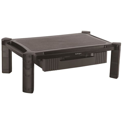 StarTech.com Base con Cajón para Monitor - de Altura Ajustable con Columnas Apilables - con Soporte para Pantallas hasta