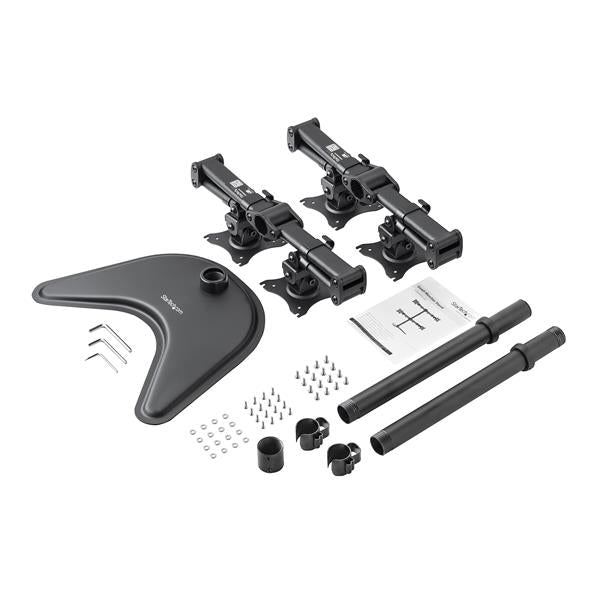 StarTech.com Base de Soporte Ajustable VESA para 4 Monitores de hasta 27 Pulgadas Monitor Negro