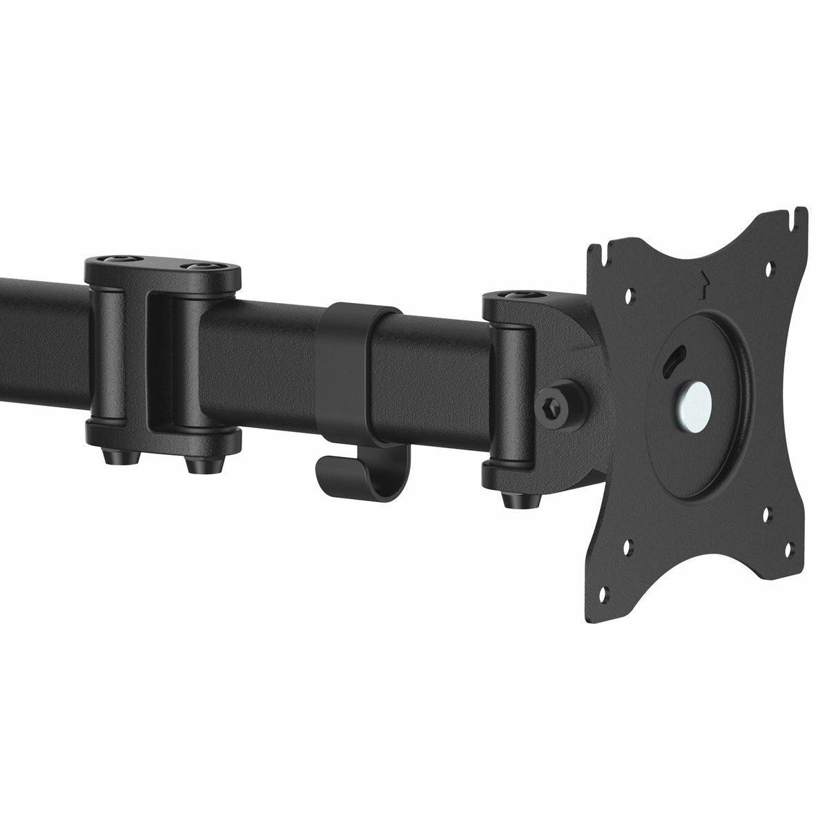 StarTech.com Soporte VESA de Sobremesa para 1 Monitor - Base para Pantallas VESA de hasta 34" con Mástil Articulado - Altura Ajustable - de Montaje mediante Abrazadera/ Ojal - Negro Monitor Negro