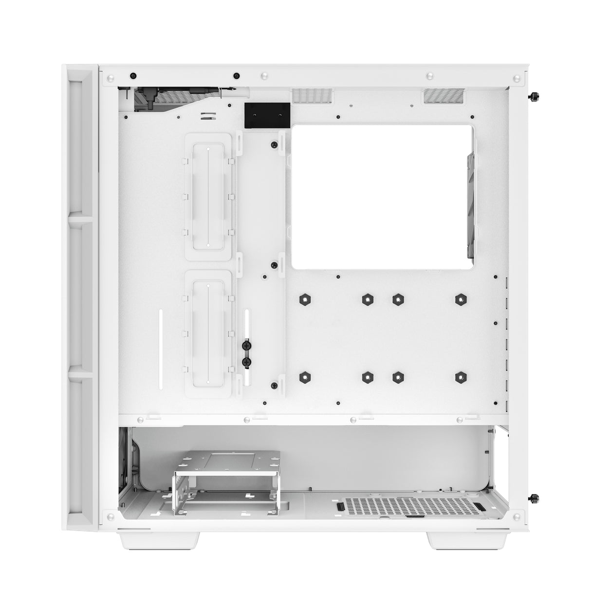 DeepCool CH560 DIGITAL WH carcasas ordenador ABS, Acero, Vidrio templado Midi Tower PC Blanco