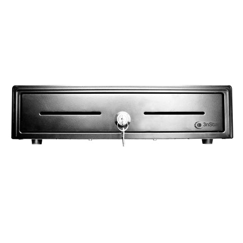 3nStar CD350 cajón de efectivo, Acero, Negro, 410 mm | Cajones de efectivo