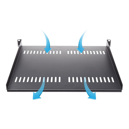 StarTech.com Bandeja Estante Ventilado de 1U para Armario Rack de Servidores de 19 Pulgadas - de 16 Pulgadas de Profundi