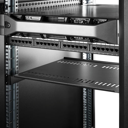 StarTech.com Bandeja Estante Ventilado de 1U para Armario Rack de Servidores de 19 Pulgadas - de 16 Pulgadas de Profundi