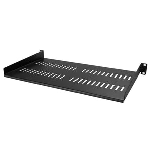 StarTech.com Bandeja Estante Ventilado de 1U para Armario Rack de Servidores de 19 Pulgadas - de 10 Pulgadas (254mm) de Profundidad - Acero de Servicio Pesado - Capacidad de 20kg - Negro Rack Cajón metálico para rack Negro Acero 20 kg
