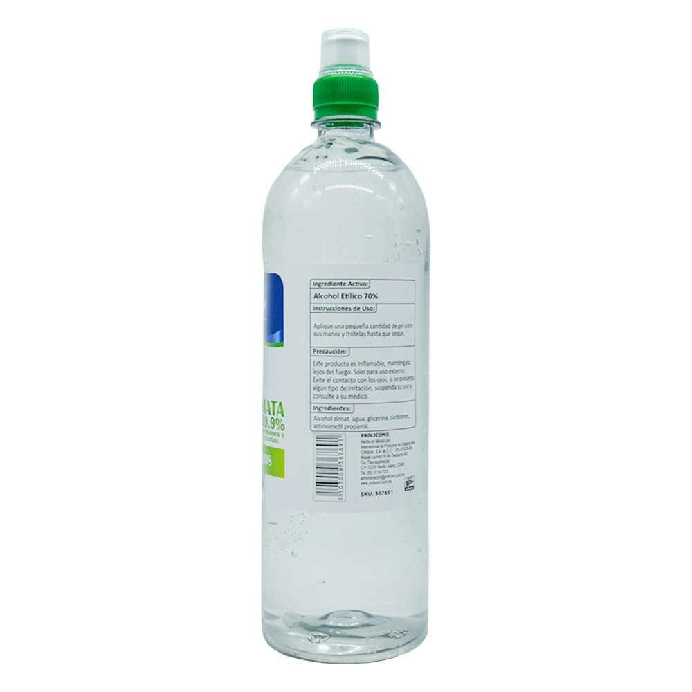 Prolicom Gel Antibacterial 1L 367691, Producto Empresarial, 99.9% Eficacia