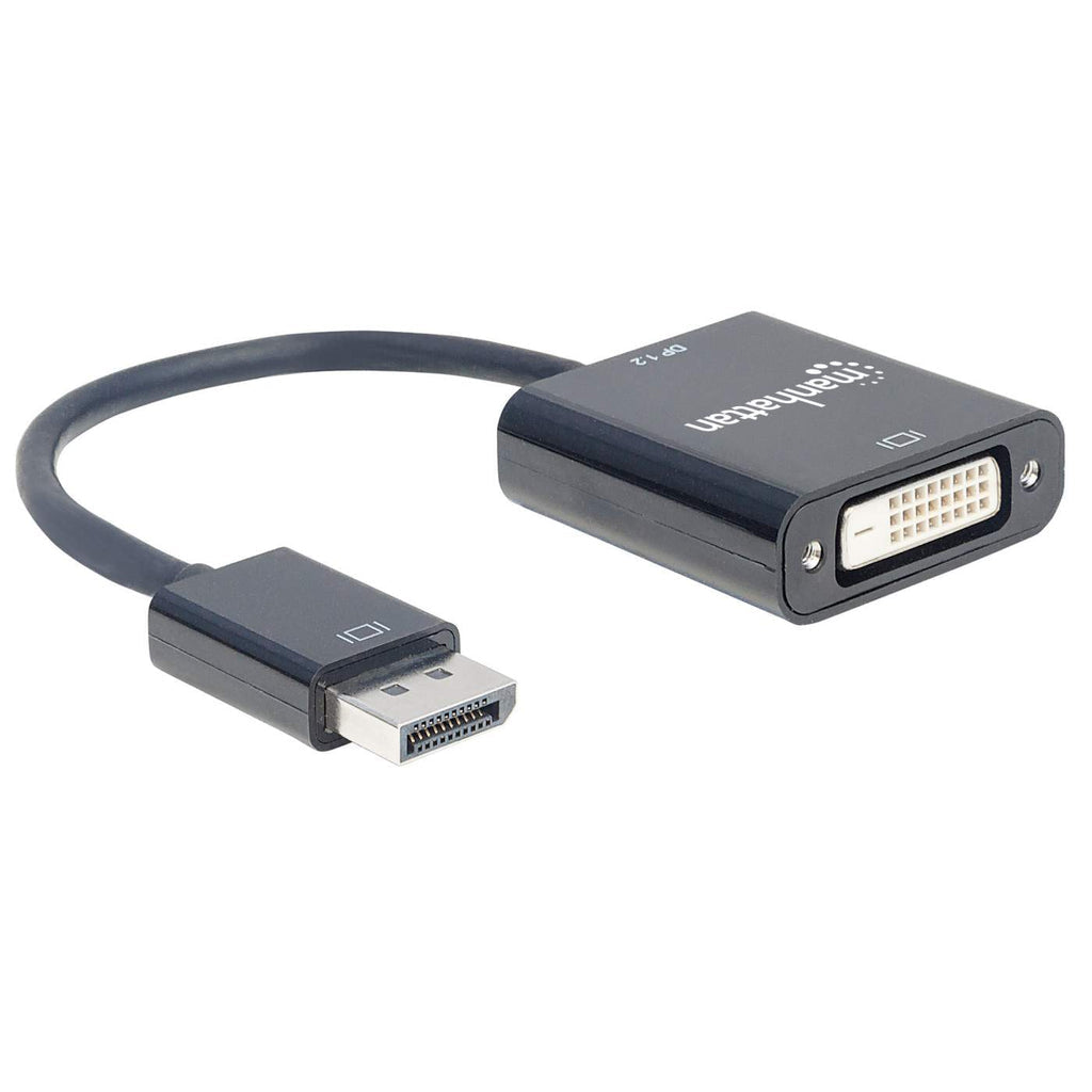 Manhattan Adaptador DisplayPort 1.2a a DVI-D Cable Derecho Derecho Oro 0,23 m