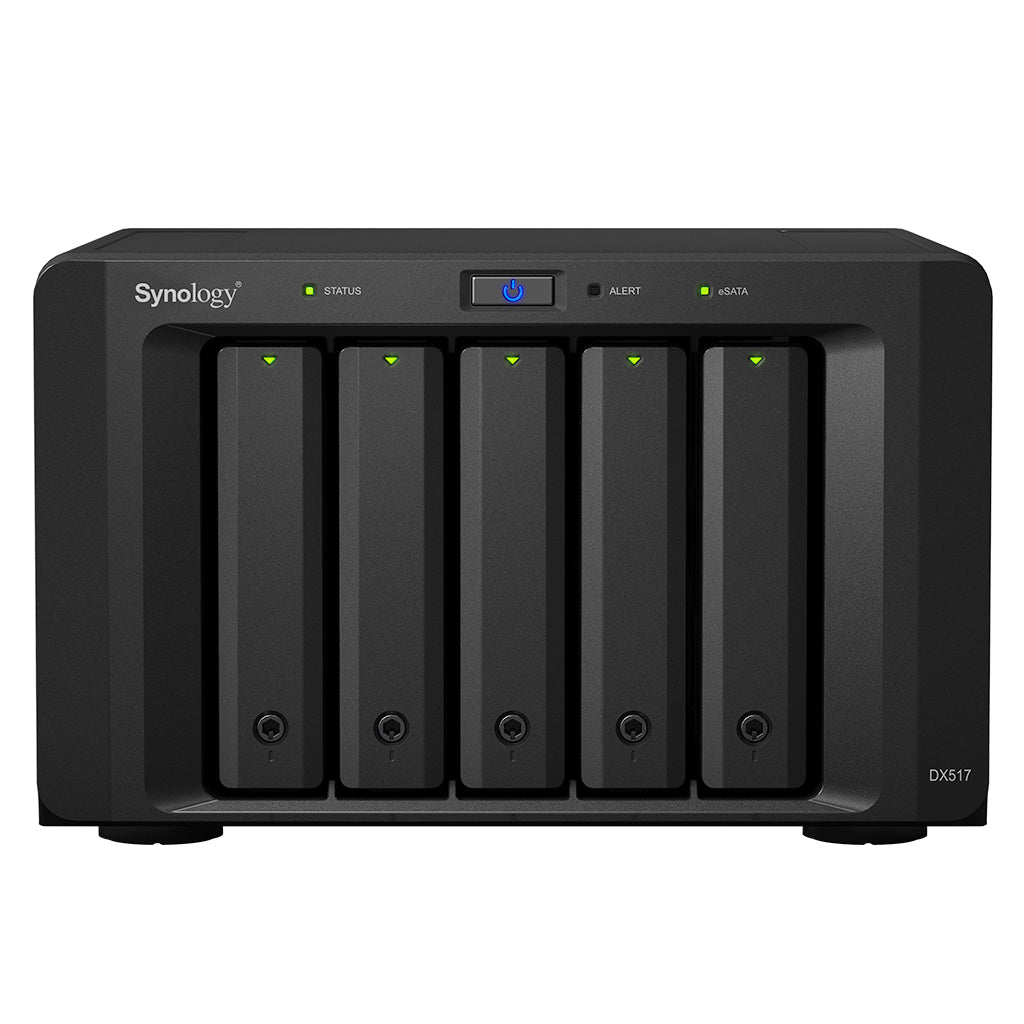 Synology DX517 unidad de disco multiple 0 TB Escritorio Negro