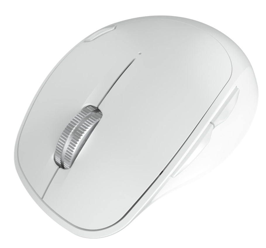 Klip Xtreme Duotrak ratón Oficina Diestro RF inalámbrico + bluetooth Óptico 1600 DPI, Blanco