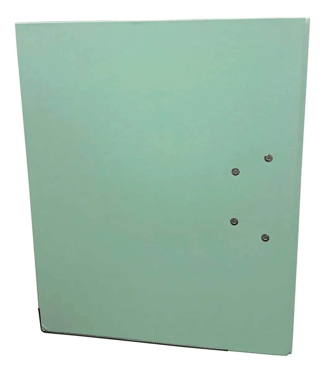 Techmakro KITCARP25VDP carpeta Cartón, Cloruro de polivinilo (PVC) Verde claro Carta, Folder de archivo convencional, Ma
