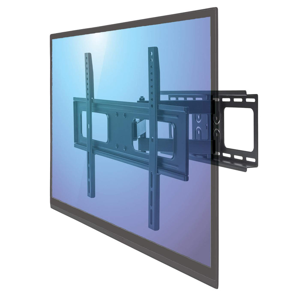 Manhattan Soporte de pared (Articulado) para TV/monitores, pantallas 37"–65", Compatibilidad VESA: de 200x200 a 600x400 mm (verifique las dimensiones de los cuatro orificios de montaje traseros), carga máxima 50 kg, negro Monitor negro