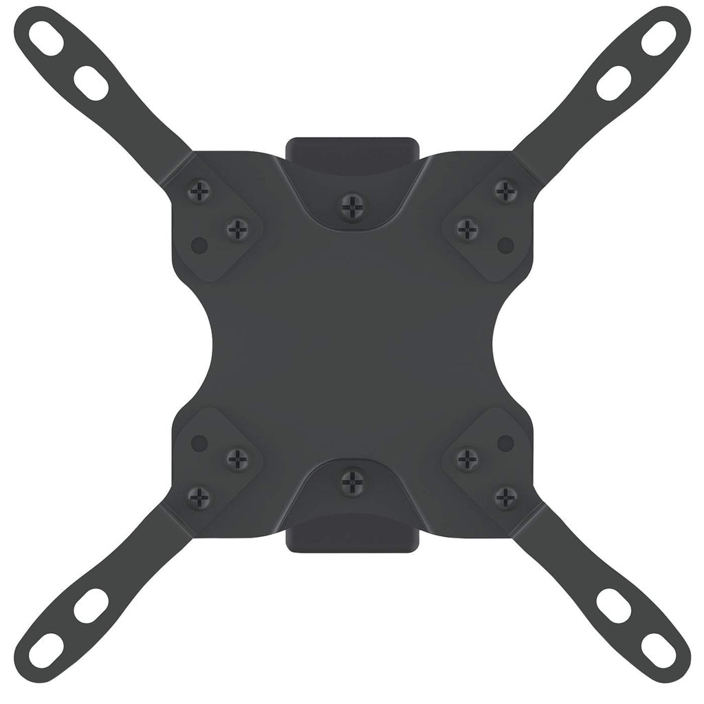 Manhattan Soporte de pared para TV/monitores (Inclinación y Giro 2 pivotes), pantallas 13"–42", Compatibilidad VESA: de 75x75 a 200x200 mm (verifique las dimensiones de los cuatro orificios de montaje traseros), carga máxima 20 kg Monitor Negro