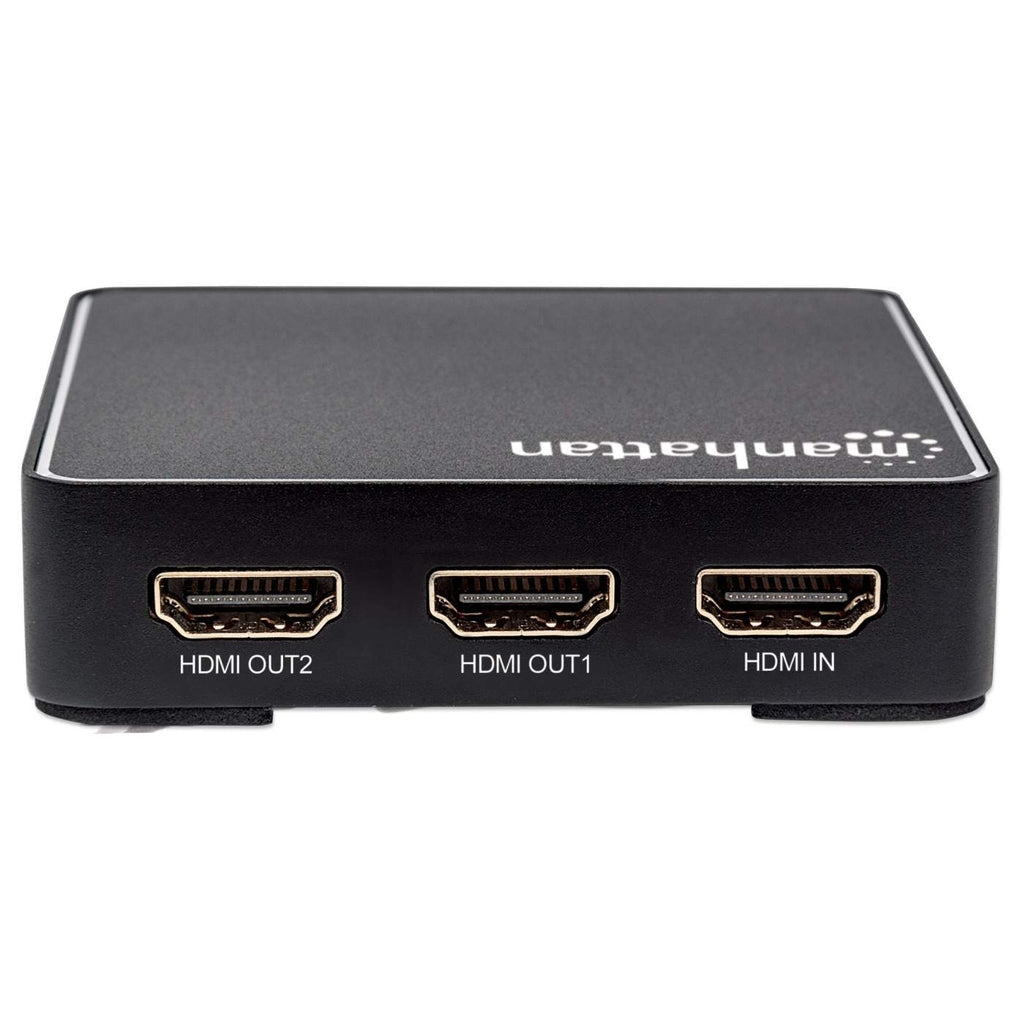 Manhattan Splitter HDMI 4K de 2 puertos divisores de vídeo HDMI 2x HDMI 2 Si