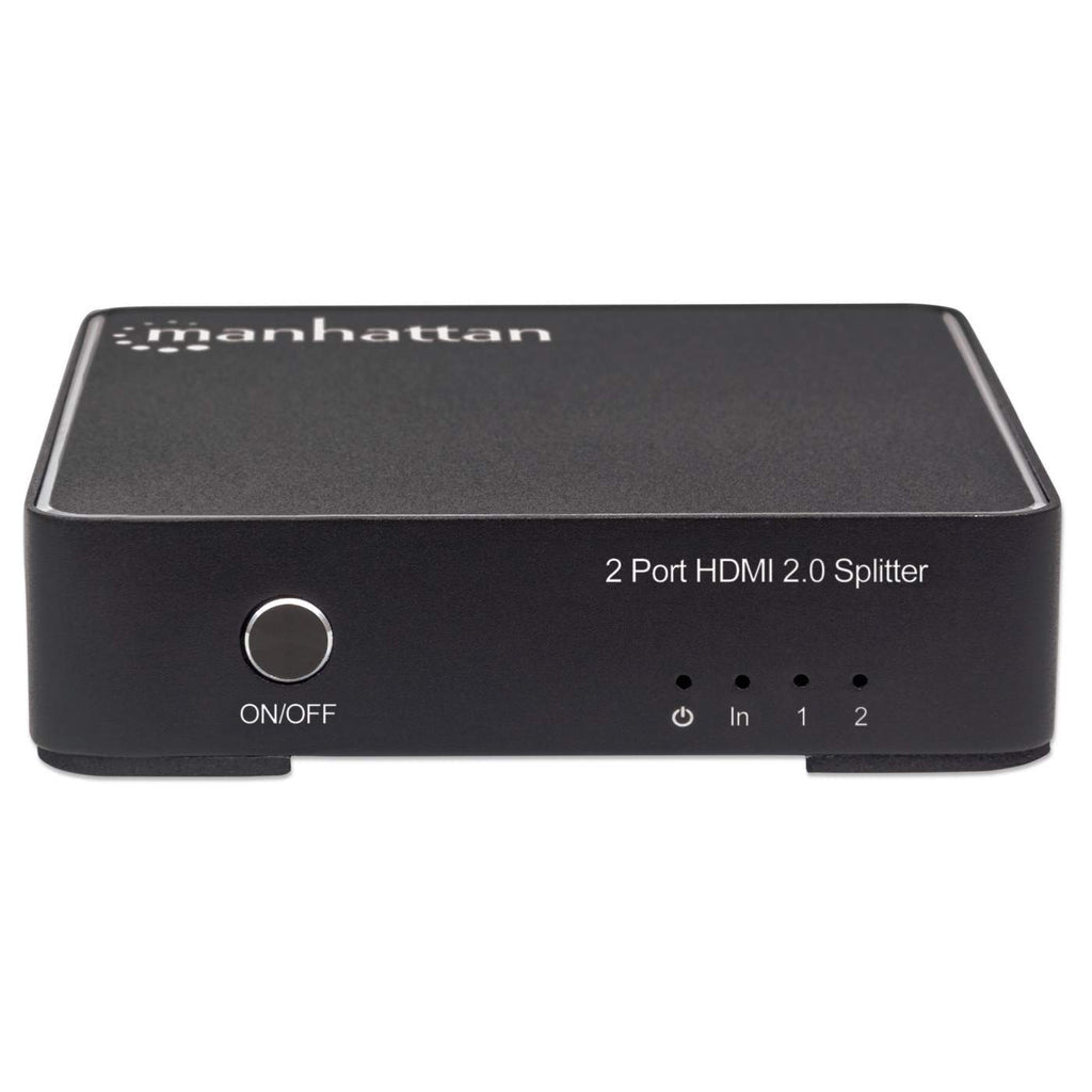 Manhattan Splitter HDMI 4K de 2 puertos divisores de vídeo HDMI 2x HDMI 2 Si