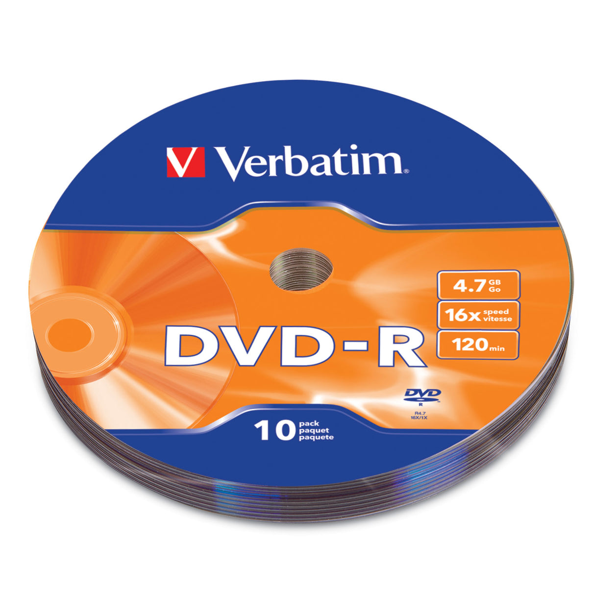 Verbatim DVD-R 4.7GB 16x dvds en blanco 4,7 GB DVD-R 120 mm 10 pieza(s)
