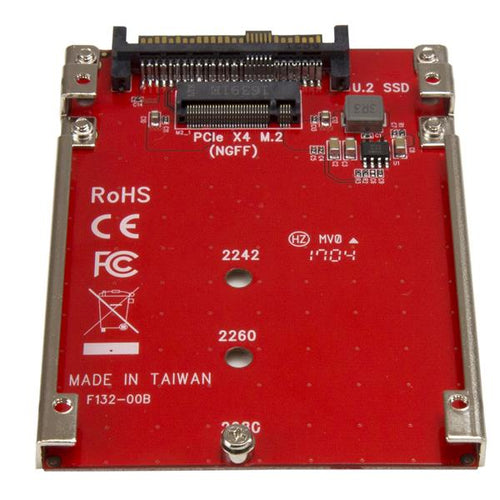 StarTech.com Tarjeta Adaptador PCI Express M.2 a U.2 SFF8639 para SSD NVMe M.2 - Conversor para SSD M.2 - Tarjeta Anfitr