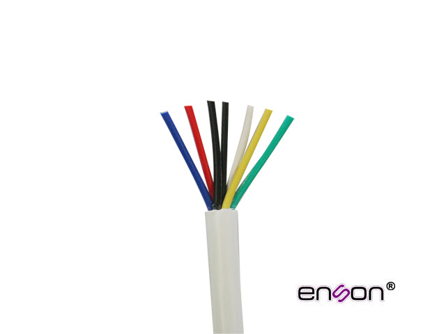 Enson 32203W305 cable de señal 305 m Blanco, Multi-Wire 22 AWG, Cobre, 1 pieza(s)