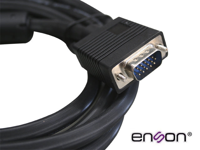 Enson ENS-VGACB2 cable VGA 1.8 m VGA (D-Sub) Negro, Macho, Macho, ENS-VGACB2 1.8MT