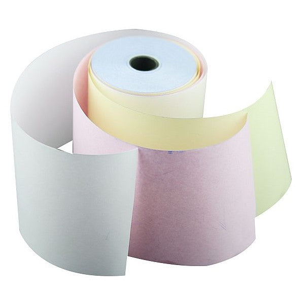 Generico Papel Rollos 3" 3 Colores Rosa, Amarillo y Blanco, Modelo 376070-32