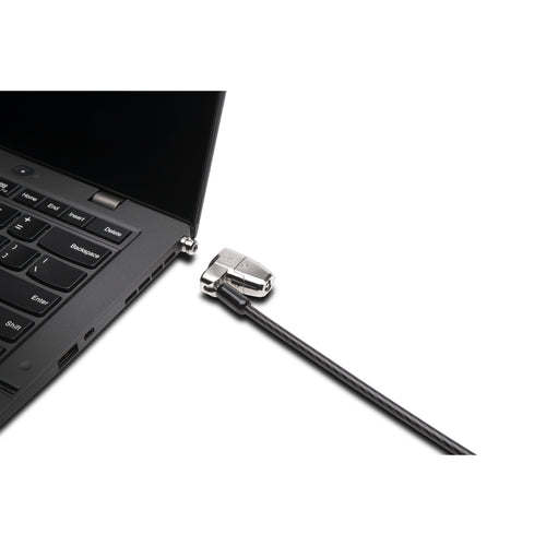Kensington Candado con llave ClickSafe 2.0 para ranuras tipo "wedge" Cable antirrobo Negro, Plata Portátil 210