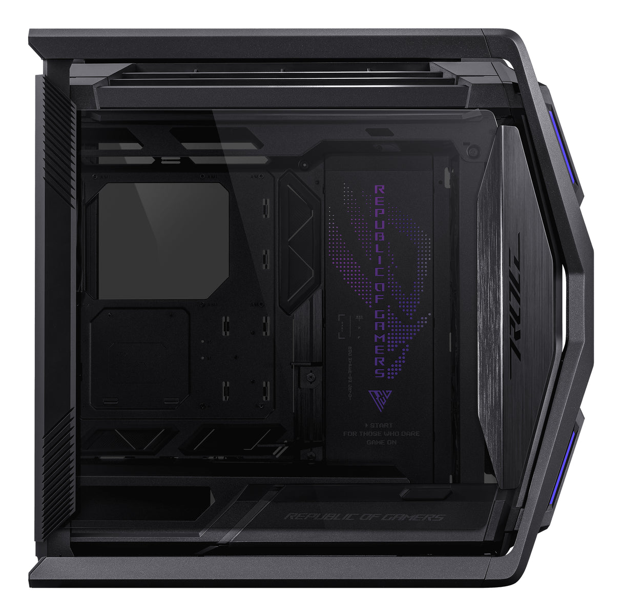 ASUS ROG Hyperion GR701 BTF Edition carcasas ordenador Torre PC Negro, Transparente ATX, EATX, micro ATX, Mini-ITX