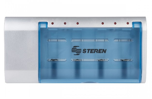 Steren CRG-500 cargador de batería Corriente alterna, Níquel-cadmio (NiCd), Níquel-metal hidruro (NiMH), AAA