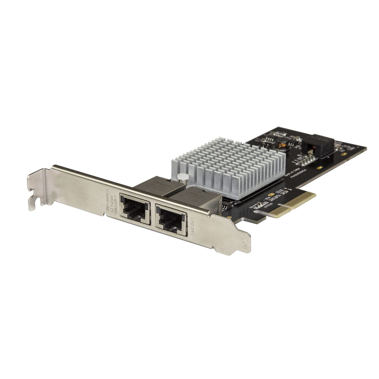 StarTech.com Tarjeta PCIe de Red con 2 Puertos 10G - NIC PCI Express 10GBASE-T & NBASE-T con Chipset Intel-X550AT 10/5/2,5/1GbE - Adaptador de Red Eth